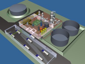 3D Rendering of Treatment Plant